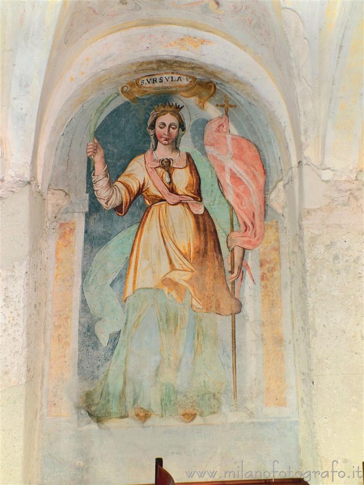 Civate (Lecco) - Sant'Ursula nella cripta della Chiesa di San Calocero